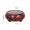 AIDNZYGDH Wooden Vase Base Oriental Furniture Display Stand Wooden Round Shape Rosewood Wood Display Base Holder for Small Little Things Statues Wooden Vase Stand (Size : S) view 2