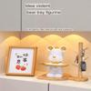 Gold Coin cat, Tree Branch Shelf Key Tray for entryway TableEntrance Statue DecorSculptures Home DecorResin Modern House DecorTray Ornaments Office Home (White Violent Bear + Branch Clip) view 4