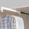 Closet Rod for Hanging Clothes, Bedroom - Heavy Duty Extendable Pull Out Closet Rod, Wardrobe Pull Out Clothes Hanger Rail, Extendable Closet Rod Pull Out Clothes Hanger Rail ( Size : 600MM/23.6INCH ) view 1