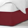 Texonic Split Corner Bed Skirt 15 Inch Drop California King Size 100% Egyptian Cotton Wrinkle and Fade Resistant Long Staple Premium 600 Thread Count - Wine view 2