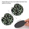 YIPOCH sage Green Car Cup Coasters Rubber Car Coasters Set of 2 Car Coasters for Cup Holders 2.75"" Car Coaster with Notch Drink Coasters Car Accessories for Men Women Interior view 2
