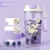 YZFEIJDNA Lily of the valley water cups, high-value straw cups, portable cups, plastic cups, portable double drink cups, 580 ml view 1
