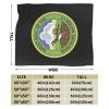 Seal of The Muscogee Creek Nation Fleece Blanket Super Soft and All Season Warm,Winter Thermal Blanket, Blanket for Sofas 80"X60" view 3