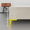 Greaton, 15 Premium Velvet Material Wood Platform Bed with Headboard, Durable, Stylish, Multi Colour Options, No Box Spring Needed, Golden Metal Legs, Queen, Taupe view 2