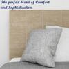 Greaton, 15 Premium Velvet Material Wood Platform Bed with Headboard, Durable, Stylish, Multi Colour Options, No Box Spring Needed, Golden Metal Legs, Twin, Beige view 4