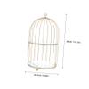 Alipis Decorative Birdcage Cake Stand Elegant Double Dessert Display Tray for Weddings Parties Events Cupcake Holder for Stylish Table Centerpieces Random Style view 2