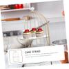 Alipis Decorative Birdcage Cake Stand Elegant Double Dessert Display Tray for Weddings Parties Events Cupcake Holder for Stylish Table Centerpieces Random Style view 3