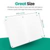 17.5inchX11.5inch Large Stainless Steel Plate for Magnets, 3M Adhesive Back, Mounting Screws, Ideal for Magnetic Shelf, Spice Holders, Colorful Magnets as a Gift. Mount Anywhere! (White, 2 Pack) view 2