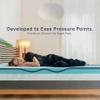 Clara Clark Mattress Topper, 4 Inch Memory Foam Topper, Gel Infused Memory Foam Mattress Topper, Ventilated Design Mattress Pad, Twin XL view 3
