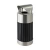 212 Main Commercial Zone Riverview 2 Canopy Top Stainless Steel and Black Powder-Coated Steel Waste Receptacle, HO265312 view 1