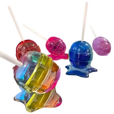 2 parts Lollipop silicone mold Resin mold