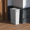 Dowell 50Qt Waste Trash Container, 13Gal, Plastic, Stackable, for Kitchen/Bathroom/Office, Fits Under Sink/Desk (Grey 4000 50 04-2 Pack) view 3