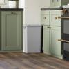Dowell 50Qt Waste Trash Container, 13Gal, Plastic, Stackable, for Kitchen/Bathroom/Office, Fits Under Sink/Desk (Grey 4000 50 04-2 Pack) view 4