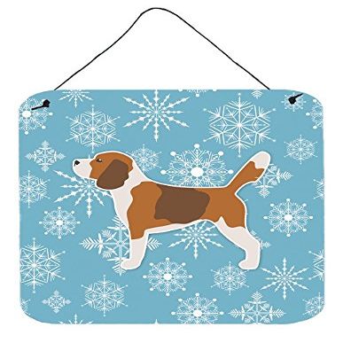 212 Main Winter Snowflake Beagle Wall or Door Hanging Prints, CO224785