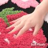 Anybar Black Bathroom Rugs Cute Strawberry Flower Bath Mat Bathroom Accessories, Funny Colorful Non Slip Floor Bath Rug Machine Washable Bathmat Soft Microfiber Carpet for Shower, Bathtub (18x25 inch) view 4