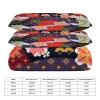 GDSCCLGX Japanese Crane Duvet Cover Full Size Set,Sea Flowers Clouds Asian Style Gold Design Blossoms Retro Japanese Comforter Cover Sets (1 Duvet Cover&2 Pillowcases) view 2