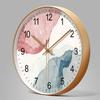 HASMI Wall Clock 10inch/12inch/14inch Light Luxury Modern Round Wall Clock Silent Wall Clock Interior Decoration Clock for Bedroom/Living Room (Size : 12inch) view 3