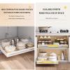 Pull Out Cabinet Drawer Shelf Organizer,Kitchen Storage & Organisation,No Punch Carbon Steel Cabinet Shelf Storage for Living Room Kitchen,with Adhesive Nano Film. (Size : 25 * 48.5 * 8cm) view 2