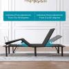 OFLILAK Split King Size Adjustable Bed Base/Bed Frame with Motorized Head and Foot Incline, Zero-Gravity, Wireless Remote(Only Base), Noise Free, Easy Assembly, Metal Platform Bed, Black view 4