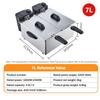 XARONF Stainless Steel Deep Fat Fryers Cool Touch Handle Housing Kitchen Countertop with Lids and Oil Basketes & Temperature Control for French Fries Fried Chicken Donuts (Color : Steel, Size : 7L) view 3