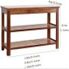ELEFOCUS Entryway Shoe Bench Storage Bench End of Bed Bench Storage Benches Entryway Shoe Cabinet Shoe Organizer Bench (Size:80 * 28.5 * 42 cm) view 3