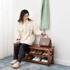 ELEFOCUS Entryway Shoe Bench Storage Bench End of Bed Bench Storage Benches Entryway Shoe Cabinet Shoe Organizer Bench (Size:80 * 28.5 * 42 cm) view 4