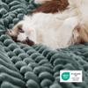 Bedsure Sherpa Blanket Queen Size for Bed - Super Soft, Cozy Fleece Thick Warm Blanket for Winter Christmas, GentleSoft Home Room Decor, Dark Green, 90x90 Inches view 4