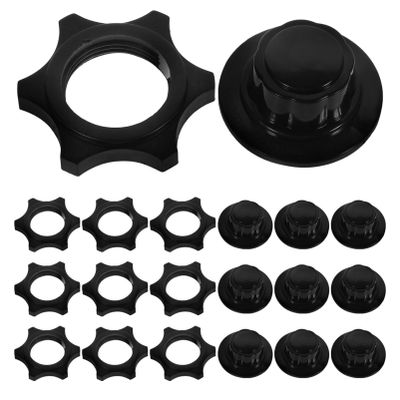 OSALADI 1 Set Fan Nut Cover Fan Parts Nut Replacement Floor Cover Replacement Part Accessories Black