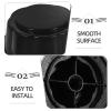 OSALADI 1 Set Fan Nut Cover Fan Parts Nut Replacement Floor Cover Replacement Part Accessories Black view 2