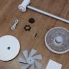 OSALADI 1 Set Fan Nut Cover Fan Parts Nut Replacement Floor Cover Replacement Part Accessories Black view 4