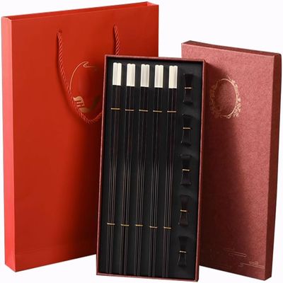 Chopsticks reusable, Reusable Chopsticks, Chopsticks disposable chop sticks Household Matte Silver Chopsticks Gift Box Set, Reusable Chopsticks ( Color : A )