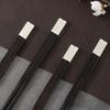 Chopsticks reusable, Reusable Chopsticks, Chopsticks disposable chop sticks Household Matte Silver Chopsticks Gift Box Set, Reusable Chopsticks ( Color : A ) view 2
