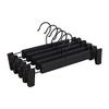UUNVTOSU Clothes Hangers Premium Clothes Hanging Hooks Set Strong Adjustable Clip Polished Swivel Black Hangers Household Hangers Wooden Coat Hangers/Metal Hanger/Plastic Hanger Racks view 2