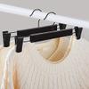 UUNVTOSU Clothes Hangers Premium Clothes Hanging Hooks Set Strong Adjustable Clip Polished Swivel Black Hangers Household Hangers Wooden Coat Hangers/Metal Hanger/Plastic Hanger Racks view 3