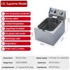 XARONF Deep Fat Fryer Stainless Steel Chip Fryer with Oil Basket, Window Lid Polished Stainless Steel Removable Immerse Heating Element with Temperature Control (Color : 13l) view 2