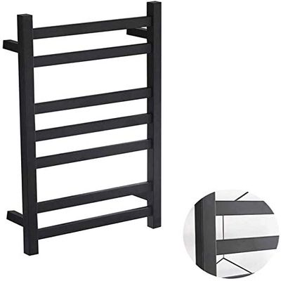 JUVELIO Bathroom Wall Heater Wall Mounted Electric Towel Rack, Hot Towel Warmer for Bath, Heated Drying Rack Matte Black, with Switch, The Best Choice for Your Bathroom Decoration,Hardwire Feito na
