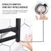 JUVELIO Bathroom Wall Heater Wall Mounted Electric Towel Rack, Hot Towel Warmer for Bath, Heated Drying Rack Matte Black, with Switch, The Best Choice for Your Bathroom Decoration,Hardwire Feito na view 2
