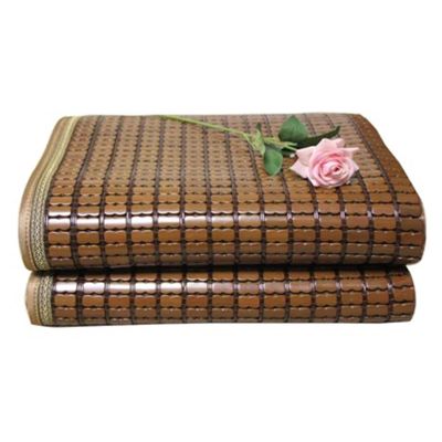 Foldable Summer Sleeping Mat, Bamboo Cooling Bed Mattress,Insulated Breathable Bed Mat for Home School Dormitory,Suitable for All Ages