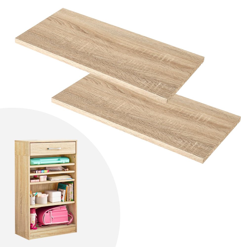 Hagihara RCC-1709NA Bookshelf, Book Rack, Extra Shelf Options, Wood Grain Style, Set of 2, Width 2.2 inches (56.5 cm), Depth 10.4 inches (26.5 cm), Thickness 0.6 inches (1.5 cm), Modern, Simple,