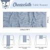 24 Pack Dusty Blue Table Runner 10Ft Cheesecloth Table Runner Rustic Gauze Table Runners Romantic Long Sheer Fabric Cheese Cloth Table Runners for Wedding Party Bridal Baby Shower view 2