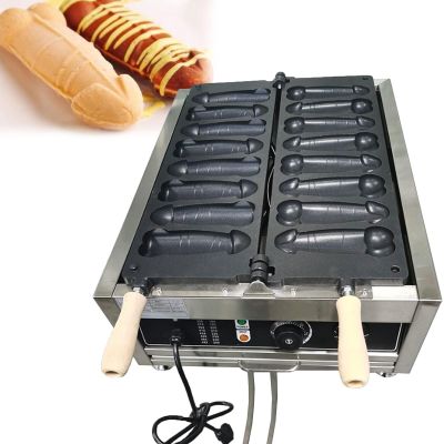 LPLYAA Commercial Waffle Maker Strange Shape Waffle Iron Commerical Grade Non-Stick Waffle Stick Maker Electric Chaffle Maker Stainless Steel for Restaurant Party Food Cart Snack Bar (Color : Style2)