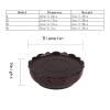AIDNZYGDH Wooden Vase Base Wooden Base Pedestal for Vases Single-Sided Lotus Shape Display Stand for Home Office Decoration (2.3 Inches High) Wooden Vase Stand (Size : X-Small) view 2