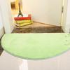 Reyox Half Circle Area Rug for Bedroom Living Bathroom Green 4 2.6 x 4.9 FT view 1
