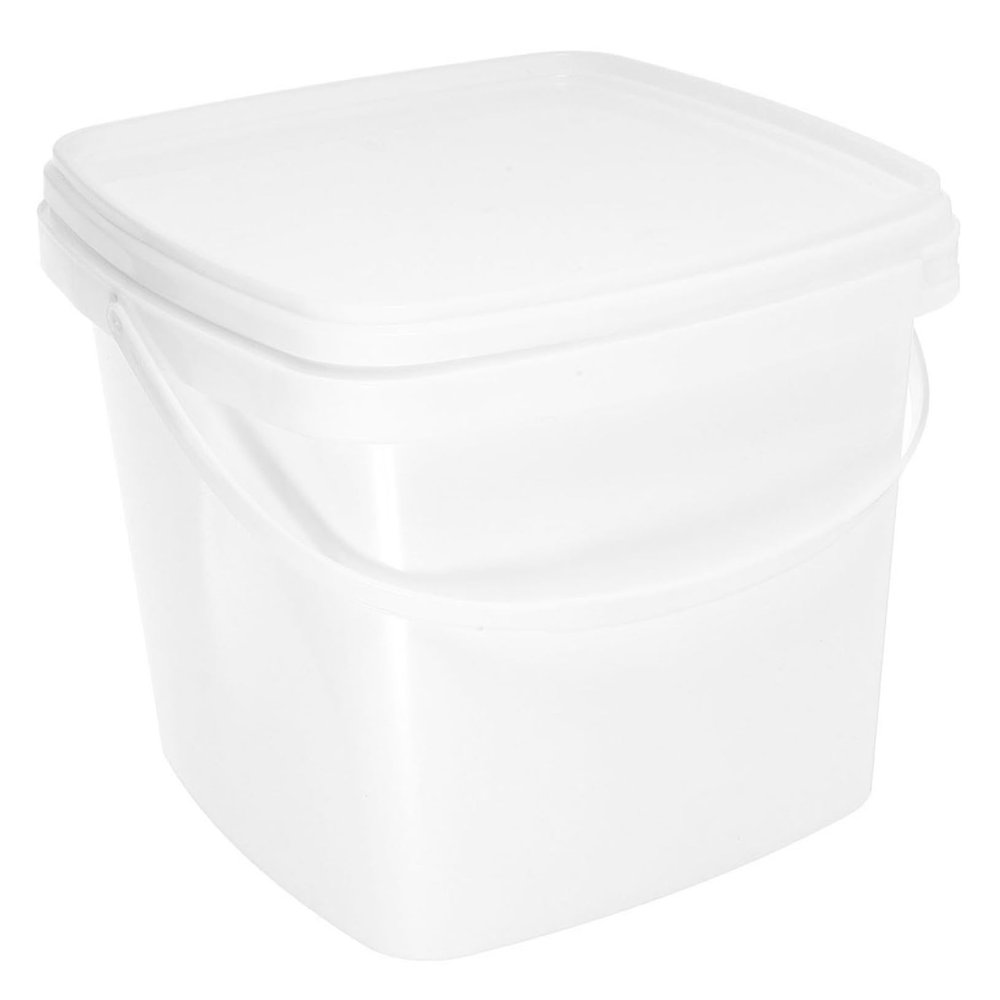 Plastic Bucket with Lid and Handle 1l PP for Dorm Gardening