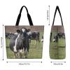 Generic Cows Cattle Animals Tote Bag for Women Polyester Shoulder Bag Engagement Wedding Party Honeymoon Beach Bag Gift for Her, Bride, Mom, 40x40x16cm, Style-14 view 2