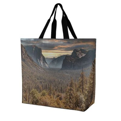 Generic Yosemite Sunset Forest Tote Bag Large Capacity Travel Shoulder Bag with Interior Pocket Gift for Women, Mom, Friends, Bridesmaids, 40x40x16cm, Style-4