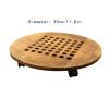 AIDNZYGDH Wooden Vase Base Wooden Vase Base Flower Pot Tray Universal Wheel Movable Round Flower Pot Stand Flower Pot Base with Roller Thickening Wooden Vase Stand (Color : C) view 2