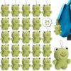 HyDren 24 Pcs Valentine Day Funny Frog Gifts Plush Keychains Bulk 4.7 Inch Cute Soft Stuffed Animal Backpack Charm Pendant for Classroom Office Students Employee Volunteer Birthday Party Favors view 1