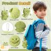 HyDren 24 Pcs Valentine Day Funny Frog Gifts Plush Keychains Bulk 4.7 Inch Cute Soft Stuffed Animal Backpack Charm Pendant for Classroom Office Students Employee Volunteer Birthday Party Favors view 3