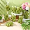 HyDren 24 Pcs Valentine Day Funny Frog Gifts Plush Keychains Bulk 4.7 Inch Cute Soft Stuffed Animal Backpack Charm Pendant for Classroom Office Students Employee Volunteer Birthday Party Favors view 4